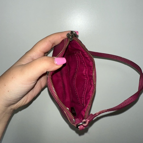 Coach F64239 Star Canyon Leather Pink/Purple Wristlet - Picture 5 of 5